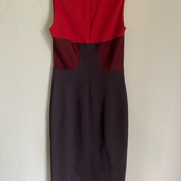ASO TV New! Vanessa Hudgens Karen Mullen Two Toned Color Block Office Dress Sz 6 - Picture 9 of 13